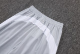 2025-26 RMA White grey Kids Half Pull Tracksuit#E25106(童装)(半拉链)