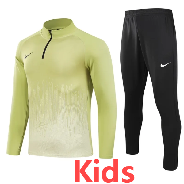 2024 NK Army Green Kids Half Pull Tracksuit (童装)(半拉链)