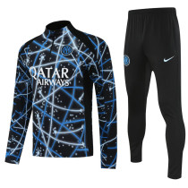 2025-26 INT Blue black Half Pull Tracksuit (半拉链)(印花)
