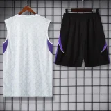 25-26 RMA White Tank top and shorts suit