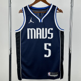 2022-23 Dallas Mavericks RUSSELL #5 Royal blue TopQuality Hot Pressing NBA Jersey (Trapeze Edition)飞人版