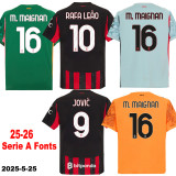 25-26 ACM Away Long Sleeve Player Version Soccer Jersey (长袖球员)