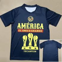 24-25 Club America Royal Blue Champion Training shirts *背后没图案