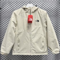 2024 TNF Velvet Thickened warm Beige Outdoor Jackets #F3 加绒冲锋衣