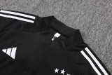 25-26 Germany Black Kids Half Pull Tracksuit #E25149(童装)(半拉链)