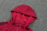 25-26 Man Utd Red Hoodie Jacket Tracksuit
