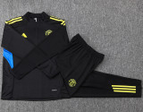2025-26 Man Utd Black Kids Half Pull Tracksuit#E2554(童装)(半拉链)