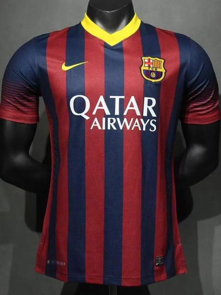 2013-2014 BAR Home Player Version 球员 Retro Soccer Jersey