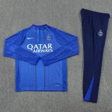2025-26 PSG Fancy blue Half Pull Tracksuit (半拉链)