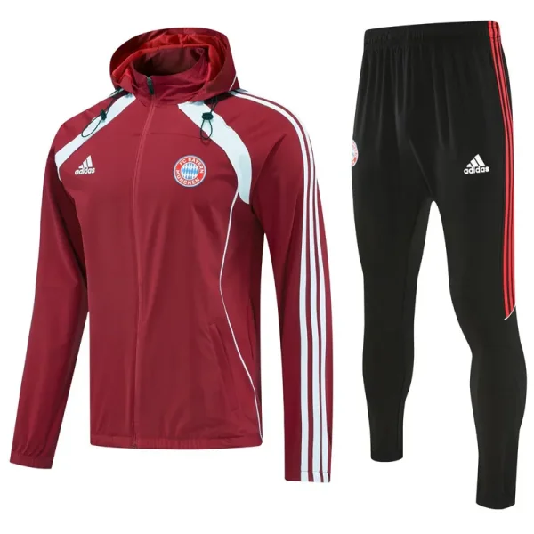 2025-26 Bayern Jujube red Hoodie Jacket Tracksuit