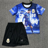 25-26 RONALDO #7 Blue Special Edition  Kids Soccer Jersey
