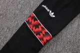 2025-26 Man Utd Black Red Kids Jacket Tracksuit#E25105(童装）