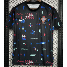 24-25 Portugal Black Training Shirts