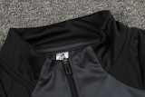 24-25 Man Utd Dark gray Kids Half Pull Tracksuit (童装)(半拉链)
