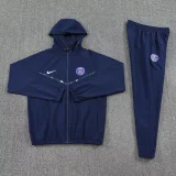 2025-26 PSG Royal blue Hoodie Jacket Tracksuit