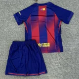 25-26 BAR Home Derby Kids Soccer Jersey (P德比版)