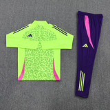 2025 AD Fluorescent green Half Pull Tracksuit #AB08 (半拉链)