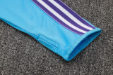 2025-26 RMA Light blue Kids Half Pull Tracksuit#E2519(童装)(半拉链)