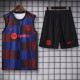 25-26 BAR Red blue Tank top and shorts suit