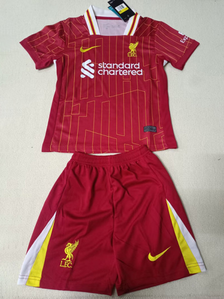 24-25 LIV Home Kids Soccer Jersey