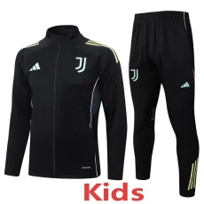 2025-26 JUV Black Kids Jacket Tracksuit #E25116(童装）