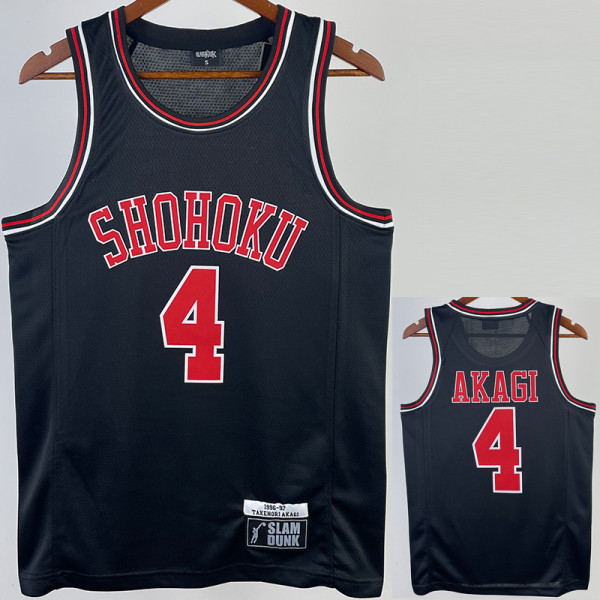 2023 SHOHOKU AKAGI #4 Black Top Quality Hot Pressing NBA Jersey (带标)