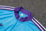2025-26 RMA Light blue Kids Half Pull Tracksuit#E2519(童装)(半拉链)