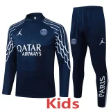 2025-26 PSG Jordan Royal blue Kids Half Pull Tracksuit #E25154(童装)(半拉链)
