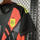 24-25 Spain Black GoalKeeper Fans Soccer Jersey