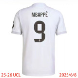 25-26 RMA Home Long Sleeve Soccer Jersey(长袖)