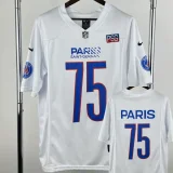 2025-26 PSG #75 Casual Edition White NFL Jersey