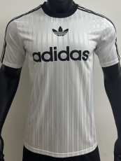 2025 AD Casual White Player Version Training shirts *三叶草