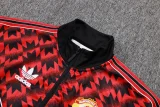 2025-26 Man Utd Black Red Kids Jacket Tracksuit#E25105(童装）