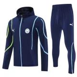 2025-26 Man City Royal blue Hoodie Jacket Tracksuit