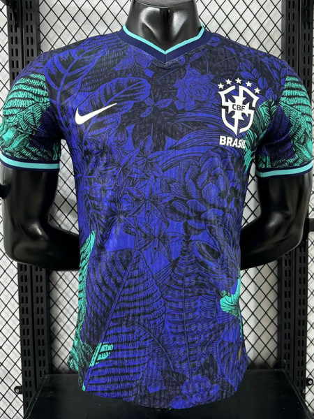 24-25 Brazil Blue Special Edition Player Version Soccer Jersey *有领