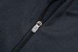 2025-26 RMA Dark gray Half Pull Tracksuit #B2563(半拉链）