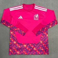 26-27 Mexico Pink Red Goalkeeper Long Sleeve Soccer Jersey (长袖)
