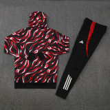 2025-26 Man Utd Red Black Hoodie Tracksuit (卫衣套装