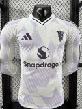 2025-26 Man Utd Away Long Sleeve Player Version Soccer Jersey(长袖球员)