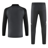 24-25 Man Utd Dark gray Kids Half Pull Tracksuit (童装)(半拉链)