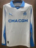 2025-26 Marseille Home Long Sleeve Soccer Jersey (长袖)