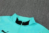 2025-26 Marseille Lake blue Half Pull Tracksuit (半拉链)
