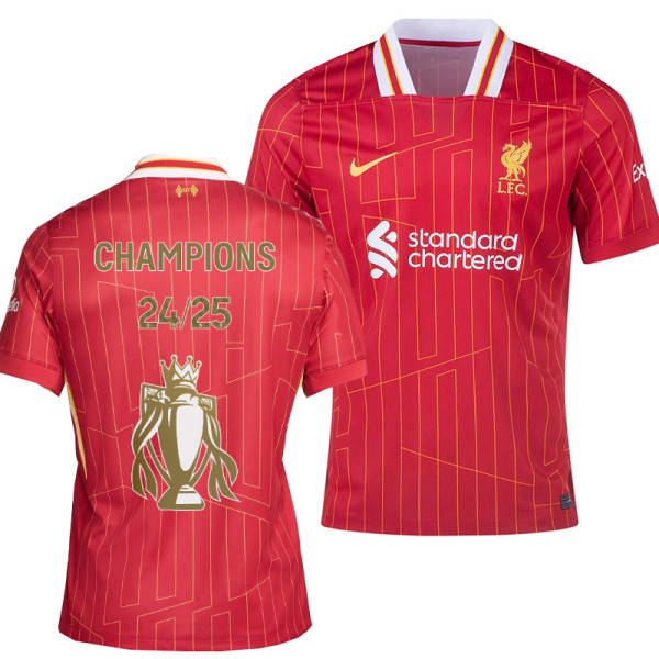 24-25 LIV Home Print CHAMPIONS 24/25 Fans Soccer Jersey