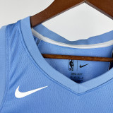 TIMBERWOLVES EDWARDS #5 Azure Top Quality Hot Pressing NBA Jersey