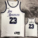 22-23 LAKERS JAMES #23 White City Edition Top Quality Hot Pressing NBA Jersey