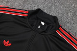 2025-26 Man Utd Black Half Pull Tracksuit #B2506(半拉链）