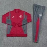 25-26 Man City Red Jacket Tracksuit