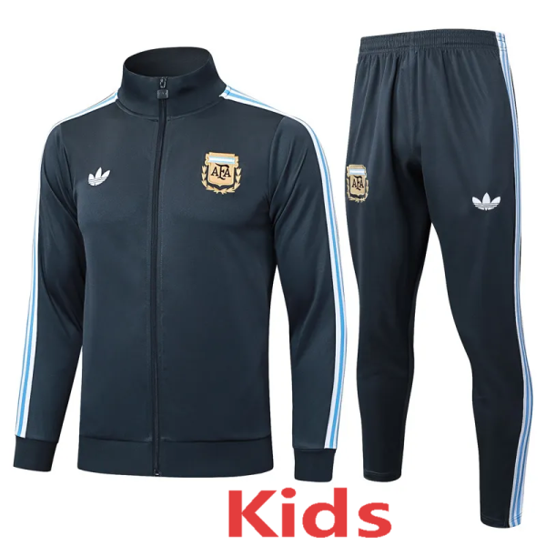 2025-26 Argentina Dark gray Kids Jacket Tracksuit#E2562(童装)