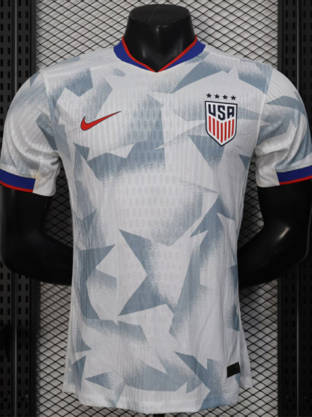 25-26 USA Home Player Version Soccer Jersey四星