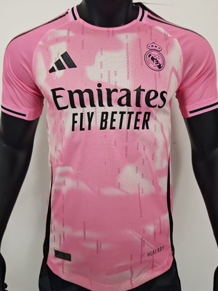2024-25 RMA Pink White Special Edition Player VersionTraining Shirts